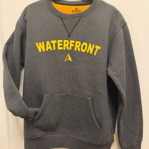Gray and Yellow Crewneck Sweater
